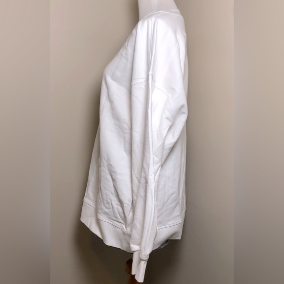 NWT Lululemon Perfectly Oversized White Crew Sweatshirt,Size-10 - Picture 5 of 11